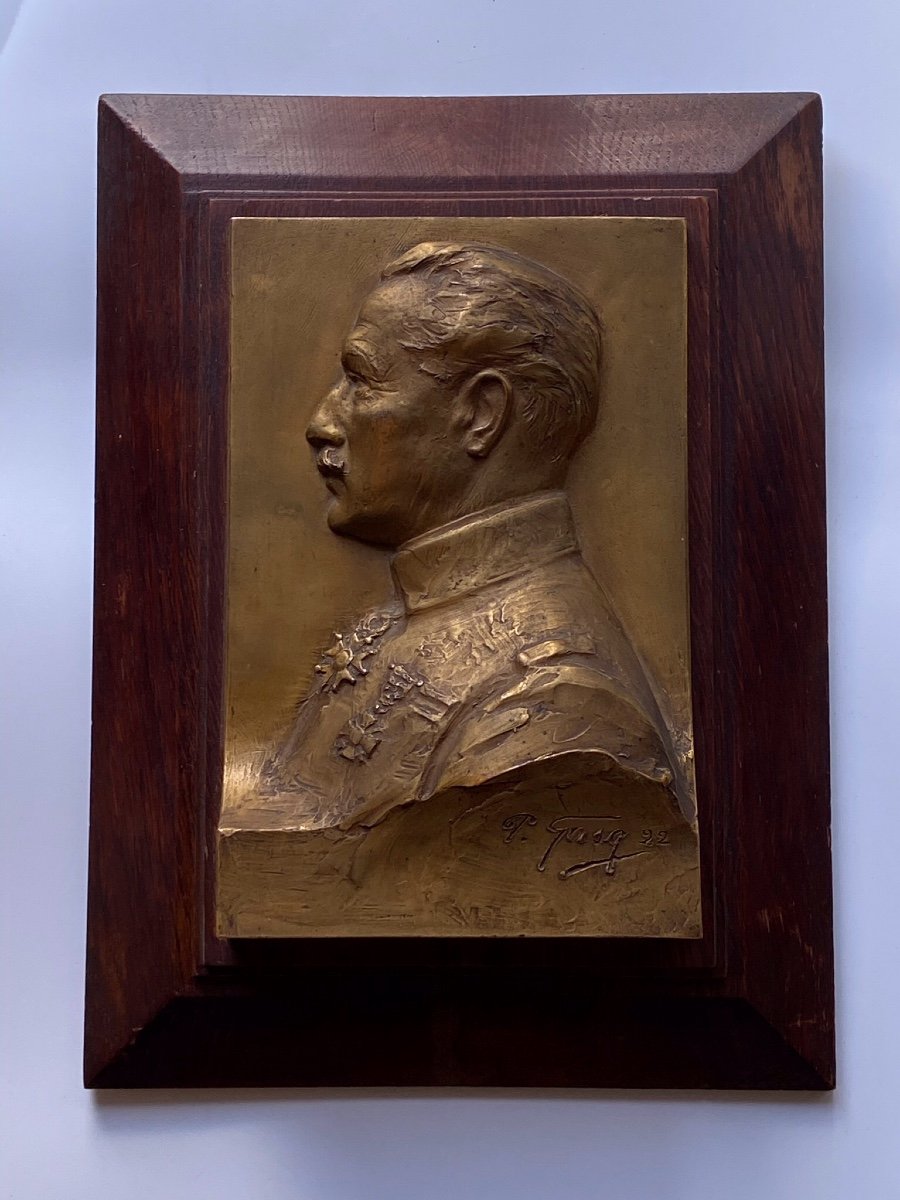 Cadre Bas Relief Bronze Paul  Gasq -photo-1