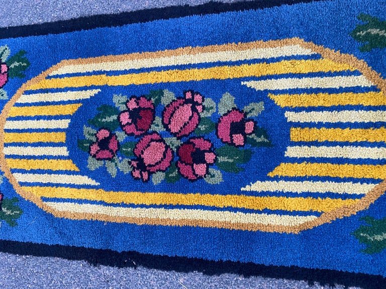 Pair Of Art Deco Wool Rugs, Circa 1930-photo-4