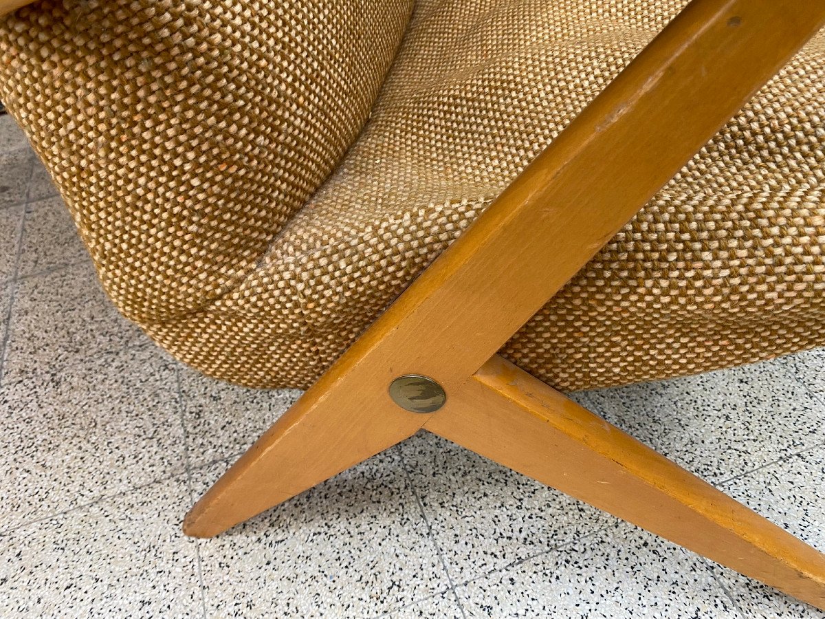 3 Cees Braakman Armchairs, Edition Pastoe Circa 1950/1960-photo-4
