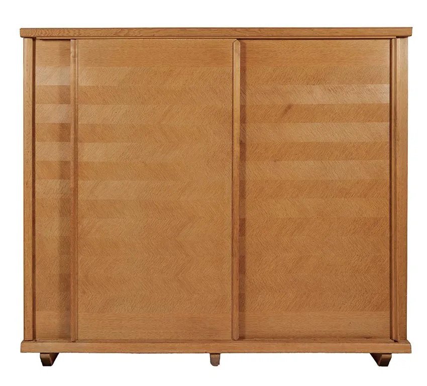 Astucieuse Armoire En Chêne De Guillerme Et Chambron , Edition Votre Maison , Circa 1970-photo-3