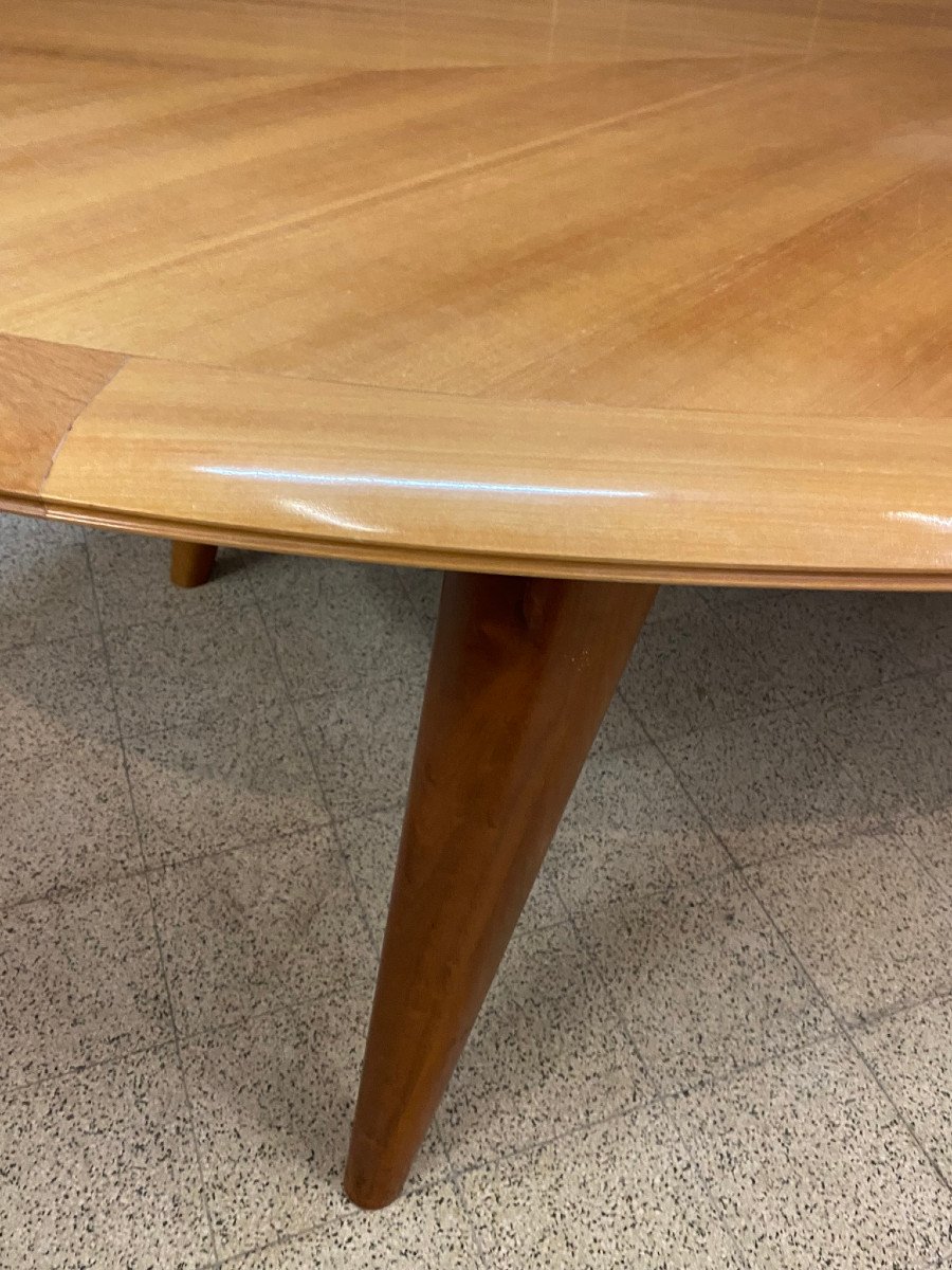 Grande Et Originale Table En Bois Fruitier Circa 1960 (250x140 Cm)-photo-3