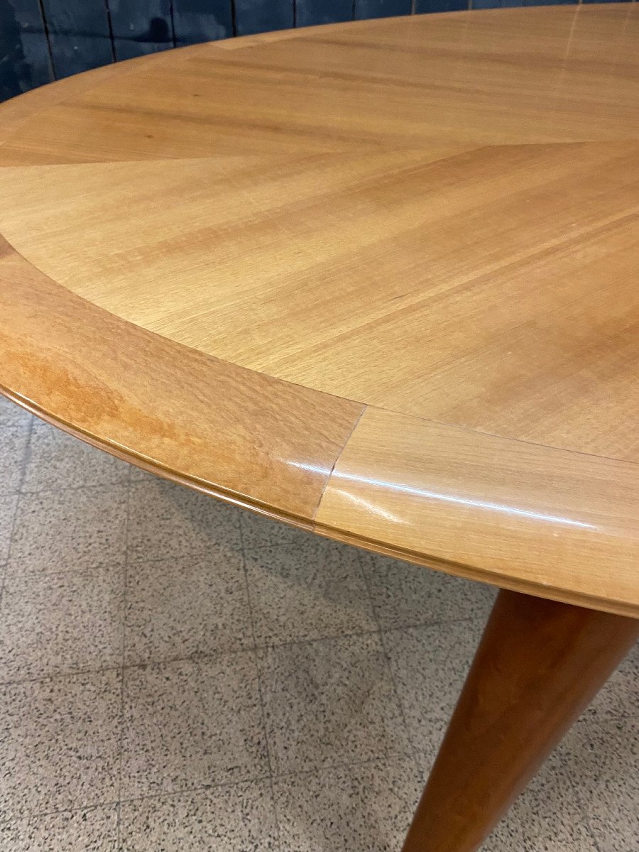 Grande Et Originale Table En Bois Fruitier Circa 1960 (250x140 Cm)-photo-4