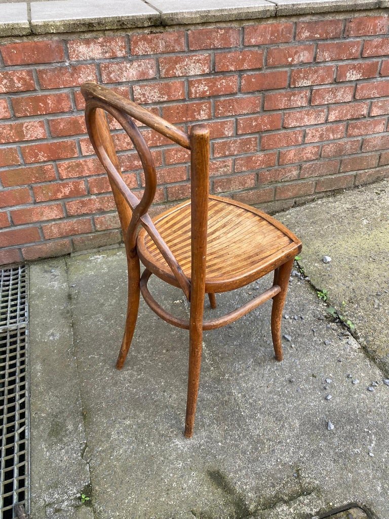 Charming Luterma Chair, Thonet Style, Circa 1930-photo-3