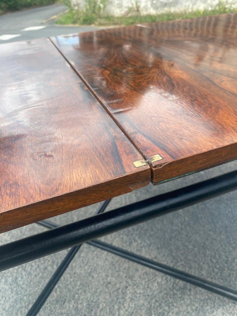 Table A Jeu, Or Table Portfolio Modernist Art Deco In Rosewood Veneer-photo-4