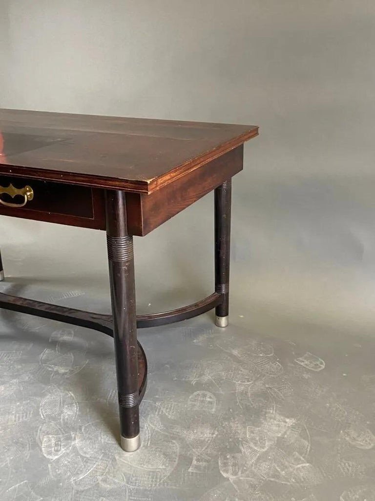 Bureau Secession Vienoise En Bois Fruitier Circa1900-photo-2