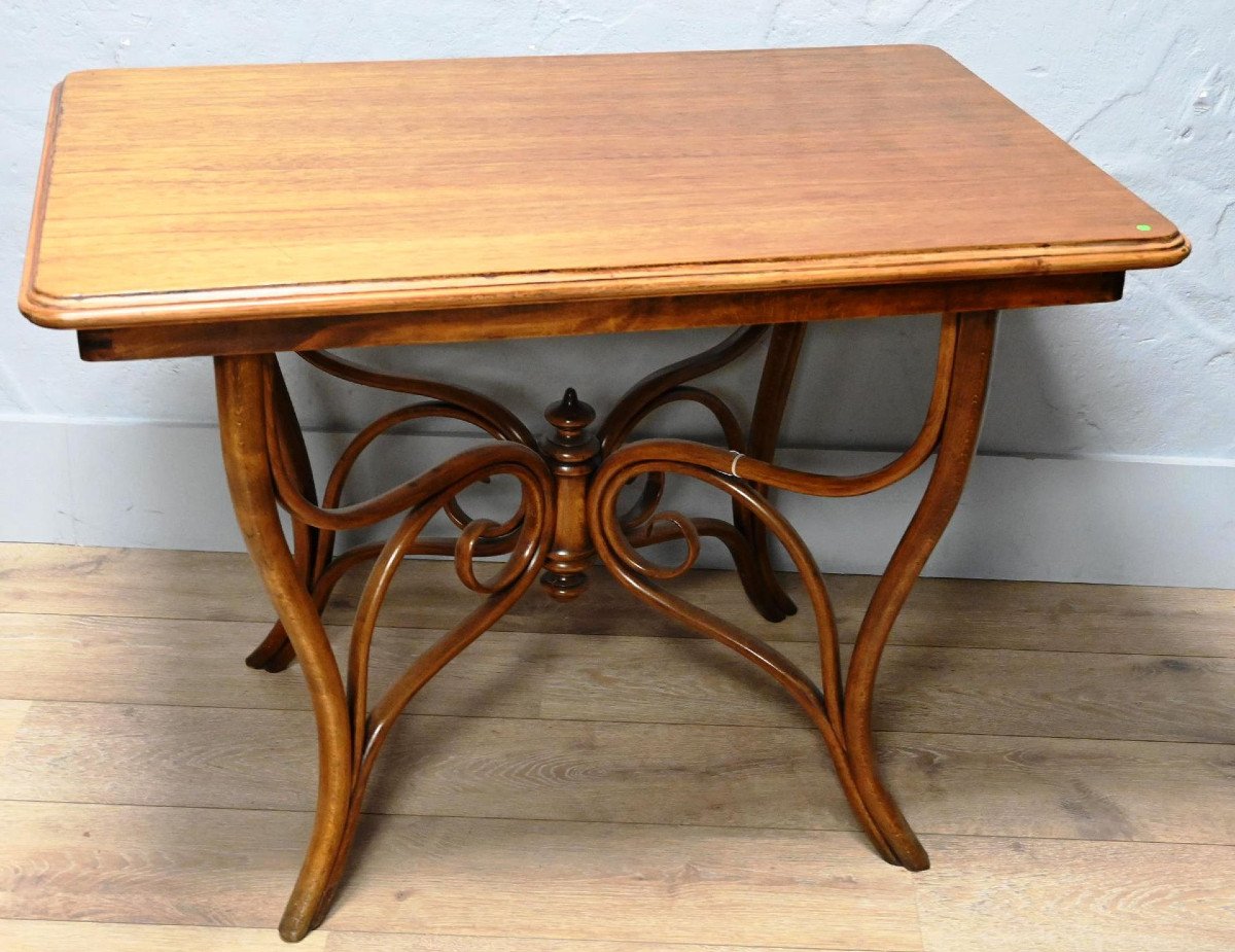 Art Nouveau Table In Fruit Wood Circa 1900