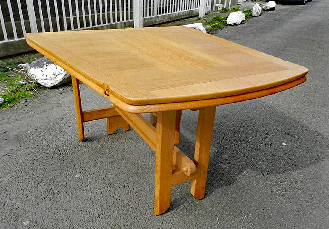 Guillerme Et Chambron, Large “portfolio” Table Circa 1970, 118 And 236 Cm, Your Home-photo-1