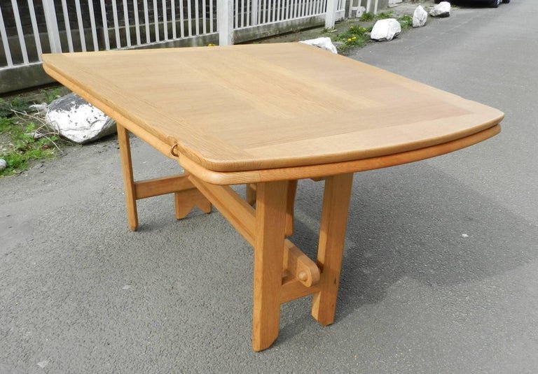 Guillerme Et Chambron, Large “portfolio” Table Circa 1970, 118 And 236 Cm, Your Home