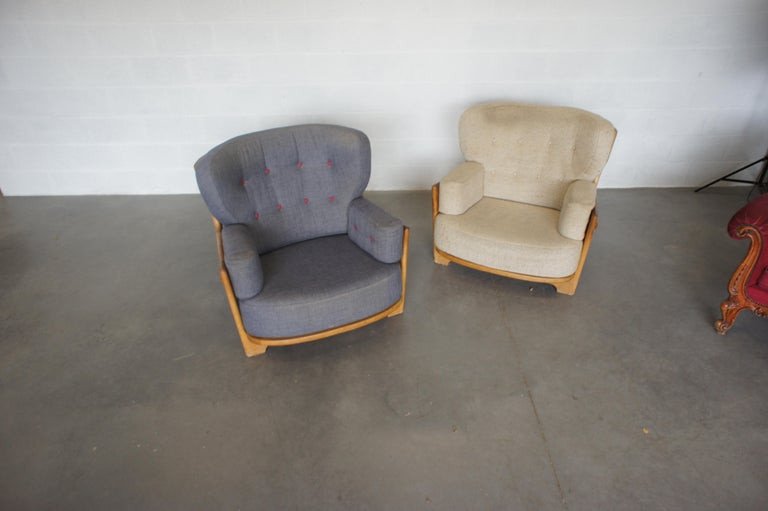 Guillerme Et Chambron , Paire De Fauteuils Denis  Circa 1970, Edition Votre Maison-photo-2