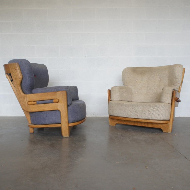 Guillerme Et Chambron , Paire De Fauteuils Denis  Circa 1970, Edition Votre Maison