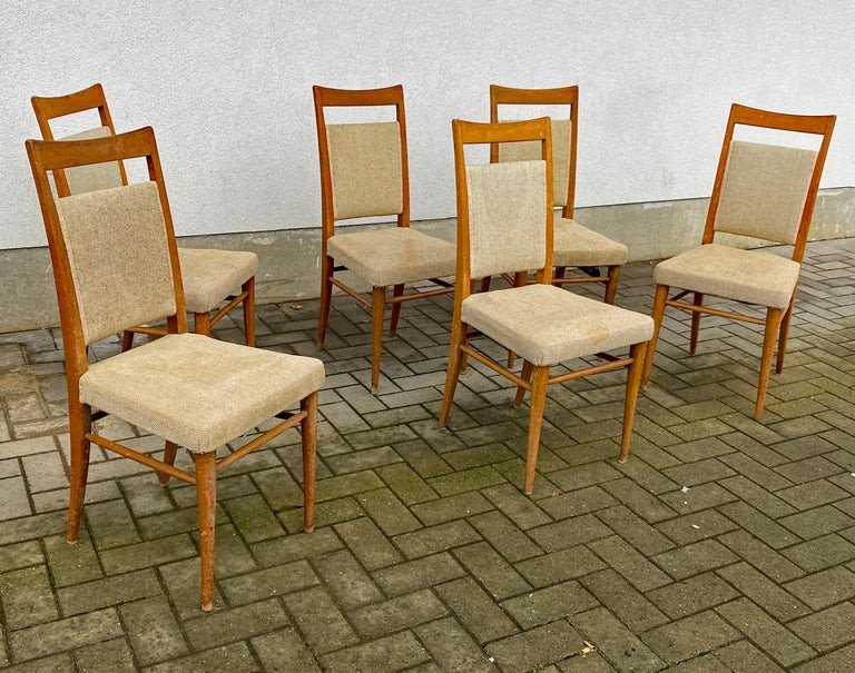 Suite De 6 Chaises Vintage Circa 1950/1960 -photo-2