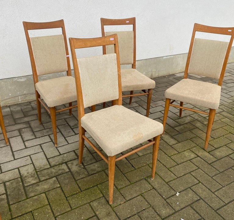 Suite De 6 Chaises Vintage Circa 1950/1960 -photo-3