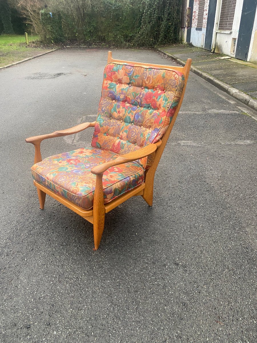 Guillerme Et Chambron, Edouard Armchair, Restored, Edition Vos Maison Circa 1970-photo-3