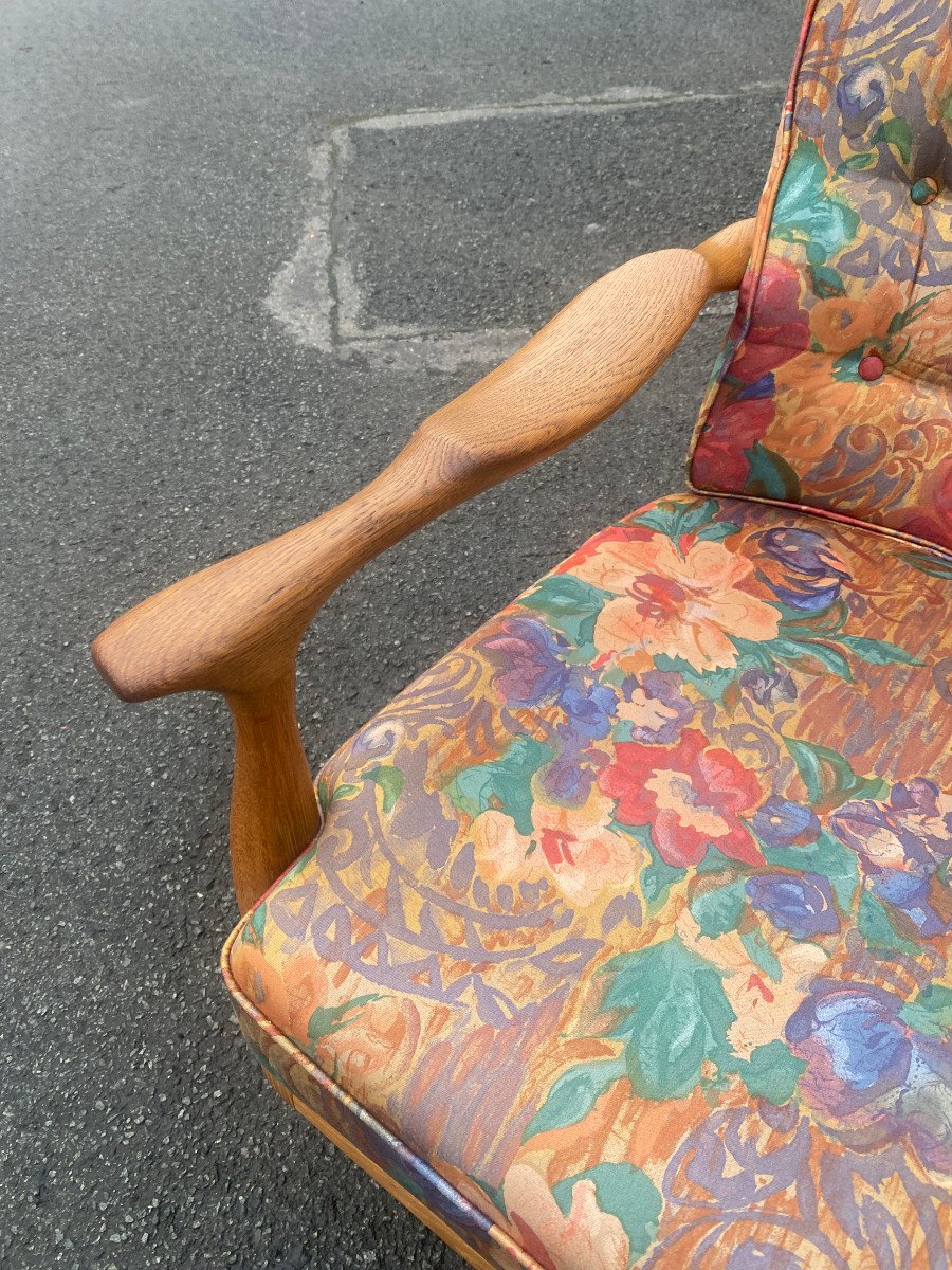 Guillerme Et Chambron, Edouard Armchair, Restored, Edition Vos Maison Circa 1970-photo-2