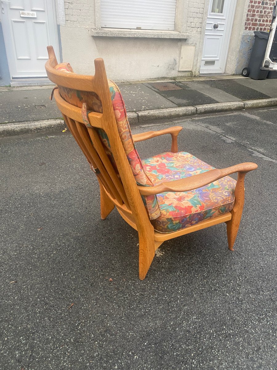 Guillerme Et Chambron, Edouard Armchair, Restored, Edition Vos Maison Circa 1970-photo-5