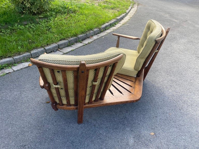 Guillerme Et Chambron , Banquette d'Angle Deux Places , Edition Votre Maison Circa 1960/1970-photo-1