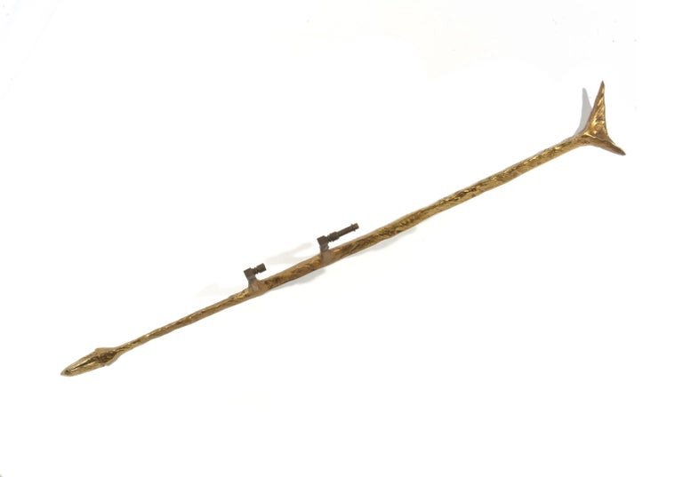Felix Agostini (1910-1980) Large Bronze Wall Lamp Circa 1950