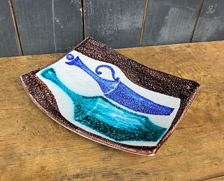 Dante Baldelli (att. To) Ceramic Tray Circa 1940/1950-photo-2