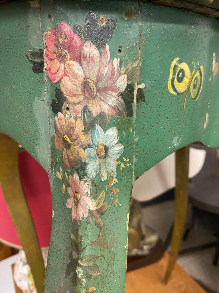 Original "violin" Table With Rococo Decor, Inspired By Fragonard, Boucher, Watteau, Early 20th Century-photo-8