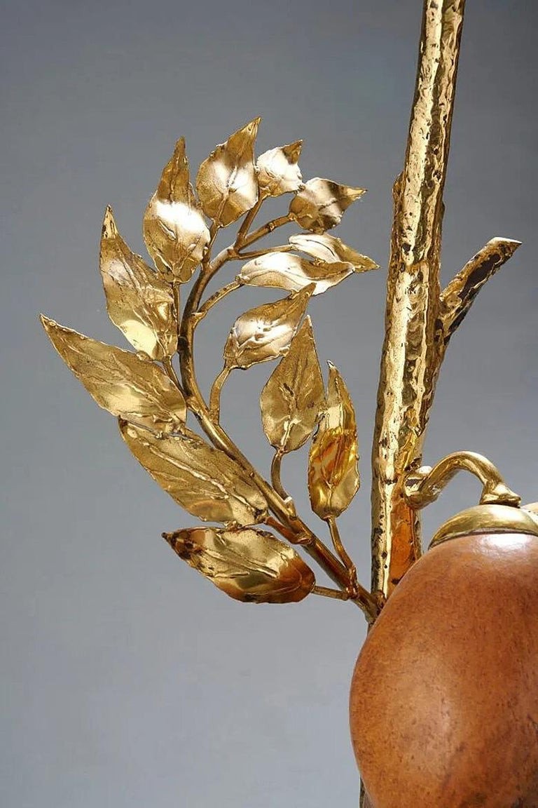 Henri Fernandez (né En 1948) Pour La  Maison Honoré, Importante Lampe , Circa 1970-photo-2