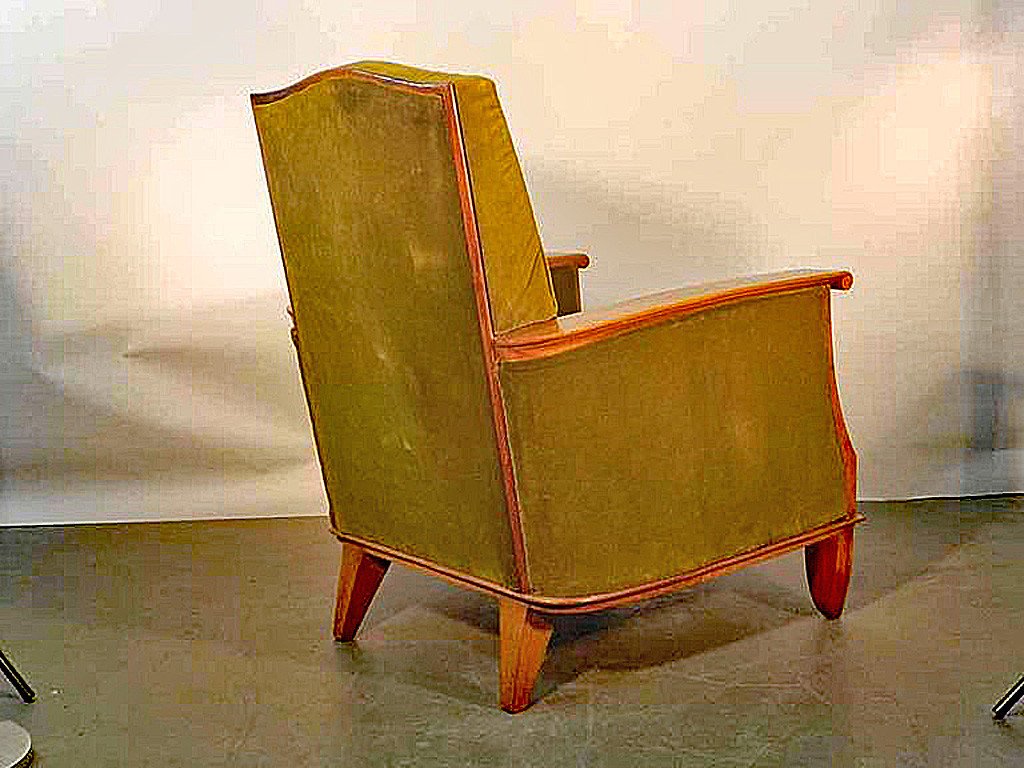 Maurice Jallot  (attribué à) Fauteuil époque Art Déco Circa 1930-photo-4