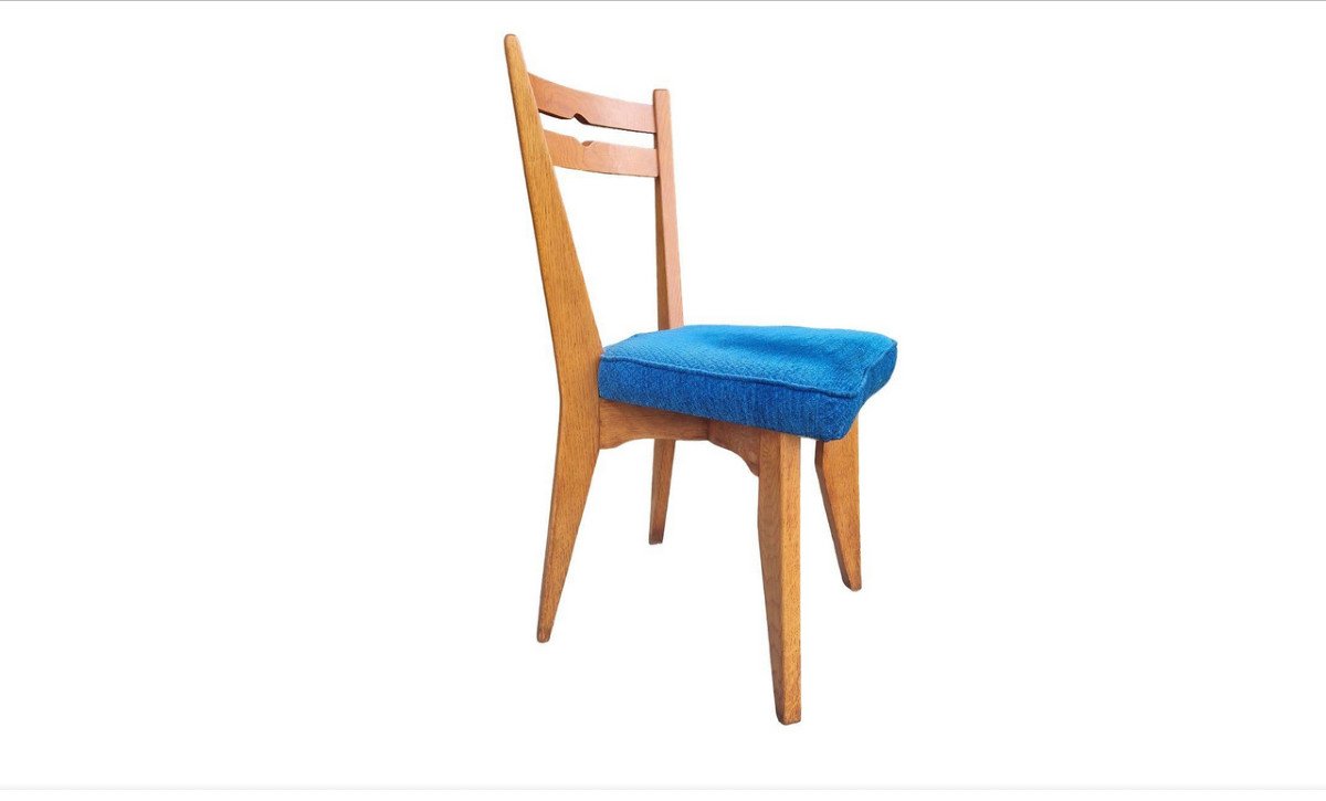 Guillerme Et Chambron , Suite D E 6 Chaises , Edition Votre Maison Circa 1960/1970-photo-1