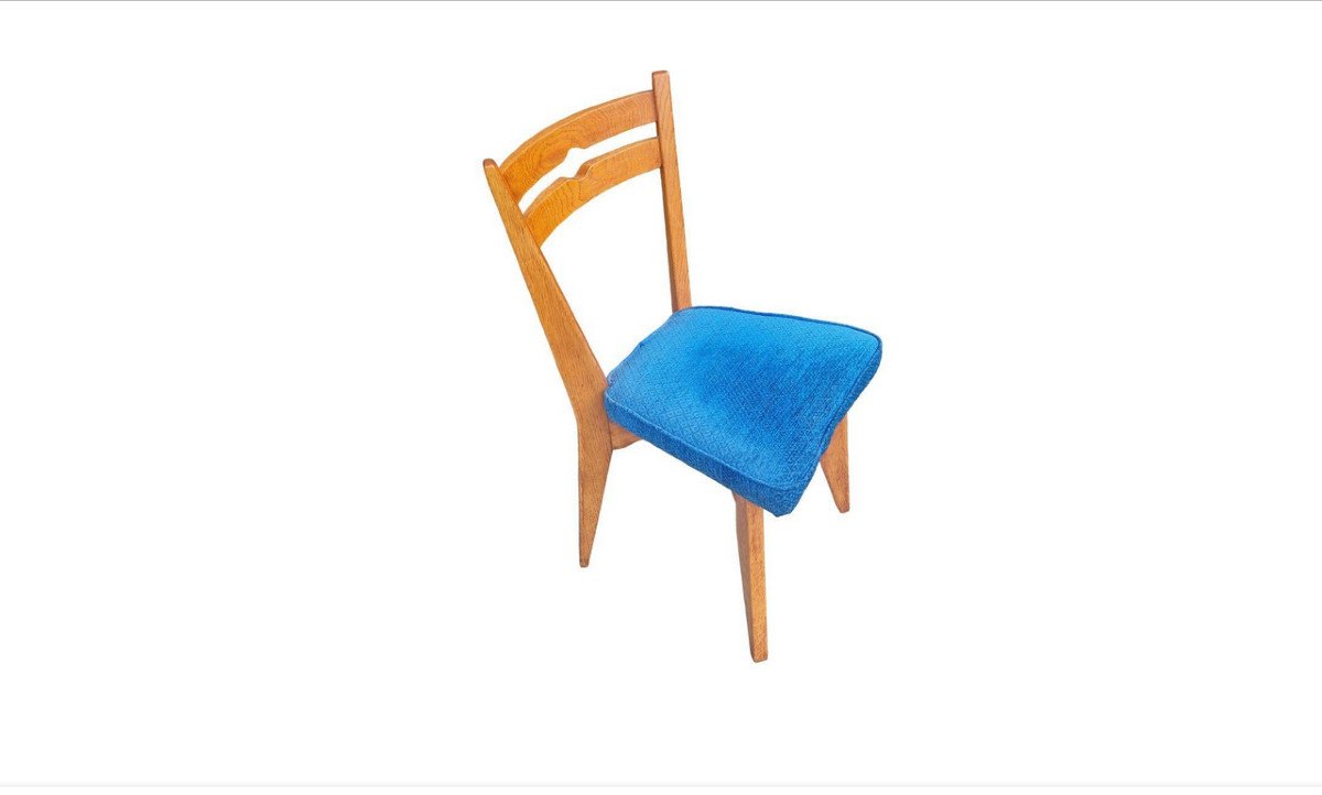 Guillerme Et Chambron , Suite D E 6 Chaises , Edition Votre Maison Circa 1960/1970-photo-2