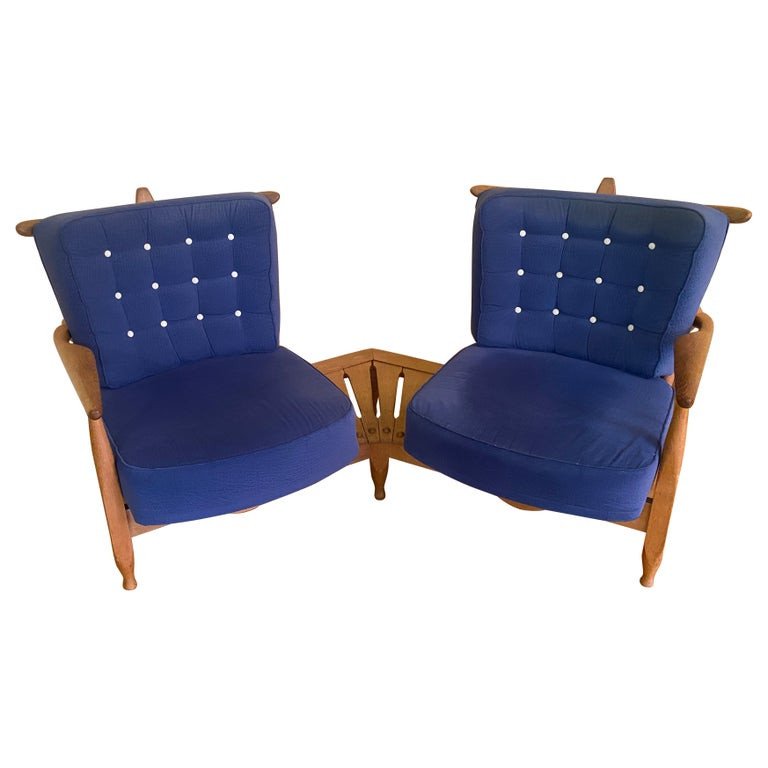 Guillerme Et Chambron , Banquette "evantail " Edition Votre Maison Circa 1970