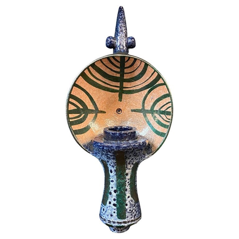 Boleslaw Danikowski (1928-1979) Ceramic Wall Lamp Circa 1960-photo-1
