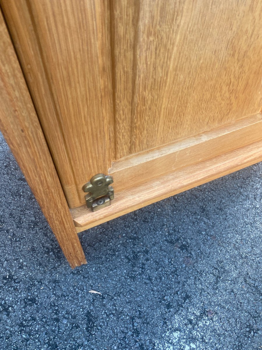 Guillerme Et Chambron, Oak Cabinet "your House Edition Circa 1970-photo-2