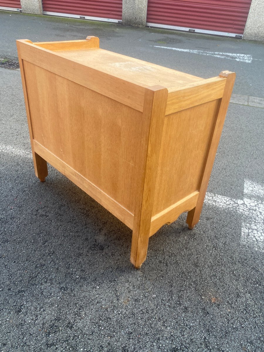 Guillerme Et Chambron, Oak Cabinet "your House Edition Circa 1970-photo-5
