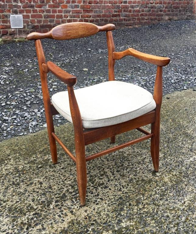 Guillerme Et Chambron, Pair Of "fumay" Armchairs Edition Votre Maison Circa 1970