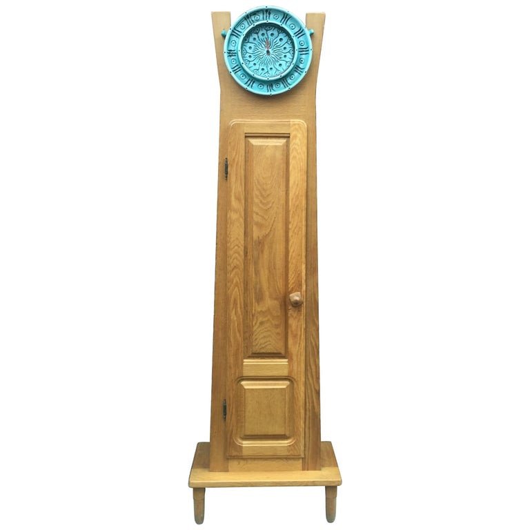 Guillerme Et Chambron, Longcase Clock, Edition Votre Maison Circa 1970-photo-1