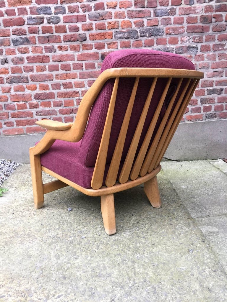 Guillerme Et Chambron ,  Fauteuil En Chêne  " Edition Votre Maison Circa 1970-photo-4