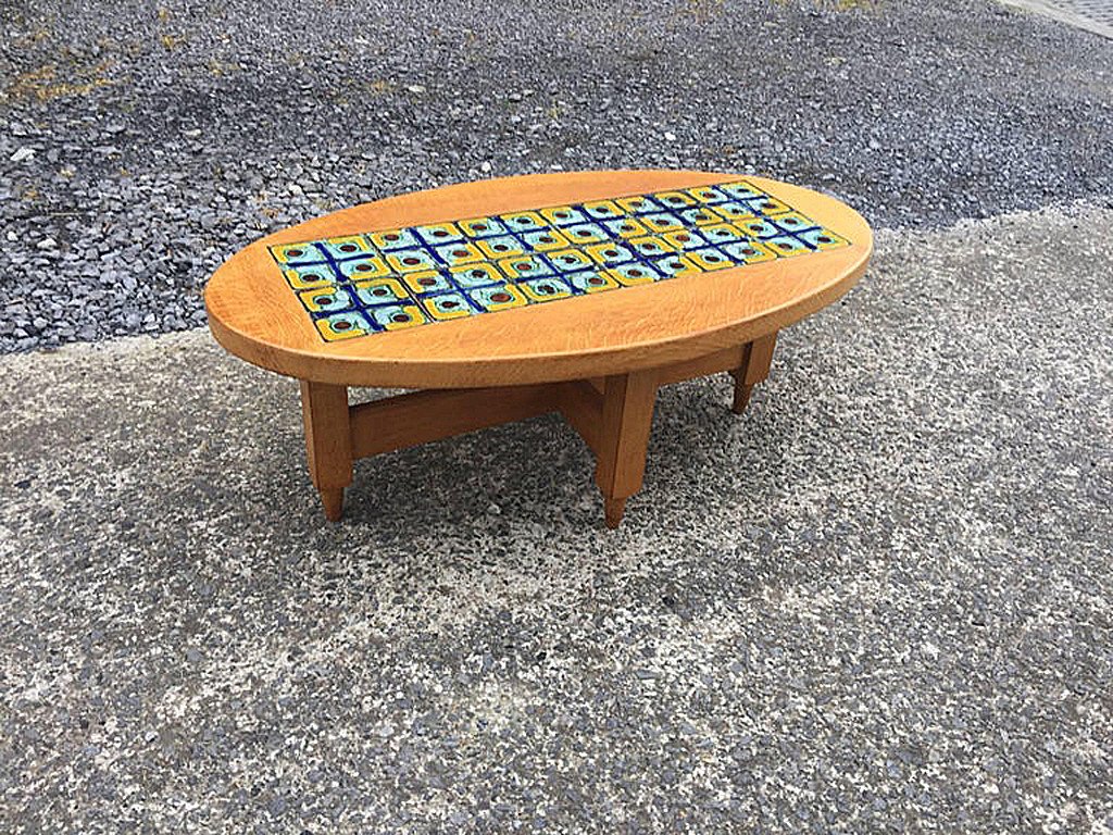 Guillerme Et Chambron , Table De Salon   Edition Votre Maison Circa 1970-photo-2