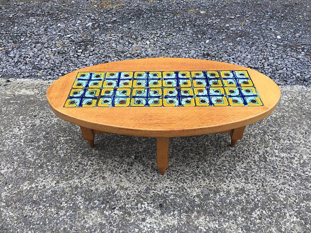 Guillerme Et Chambron , Table De Salon   Edition Votre Maison Circa 1970-photo-1
