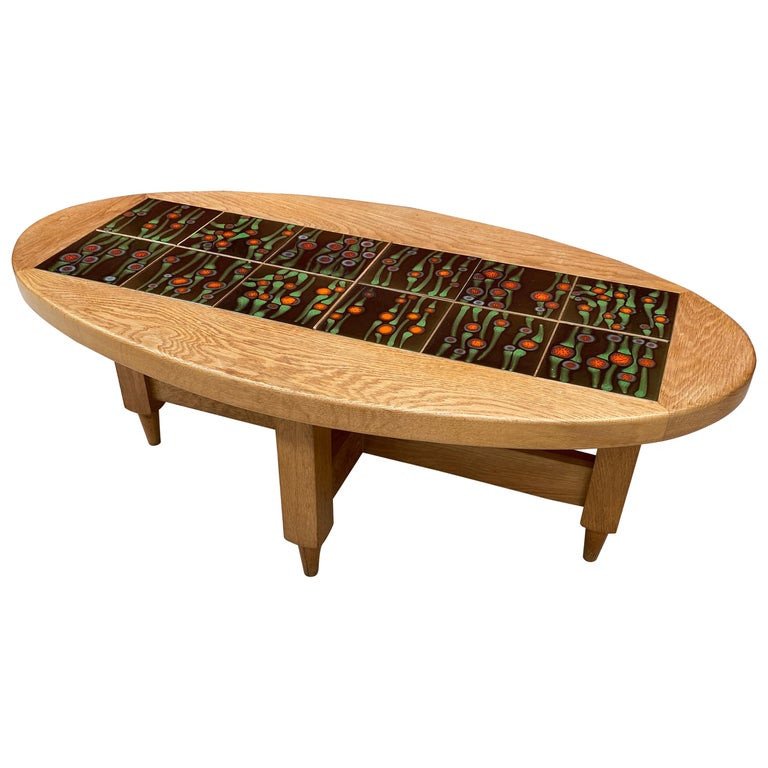 Guillerme Et Chambron Coffee Table "carnavalet" Edition Votre Maison Circa 1970-photo-1