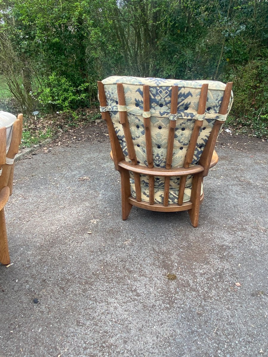 Guillerme Et Chambron , Fauteuil "grand Repos"  , Edition Votre Maison, Circa 1970-photo-2