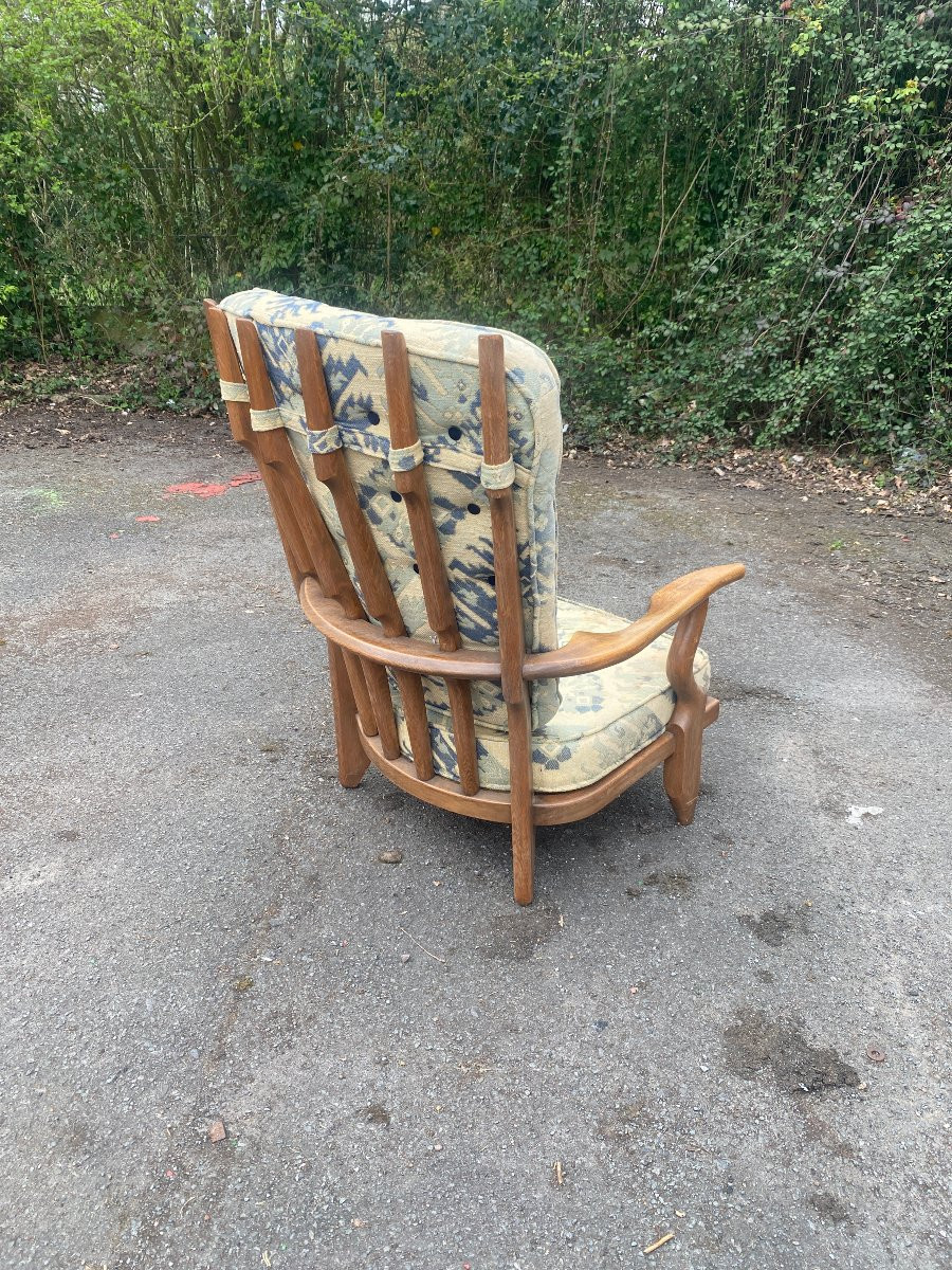 Guillerme Et Chambron , Fauteuil "grand Repos"  , Edition Votre Maison, Circa 1970-photo-4