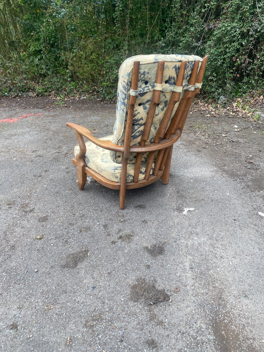 Guillerme Et Chambron , Fauteuil "grand Repos"  , Edition Votre Maison, Circa 1970-photo-5