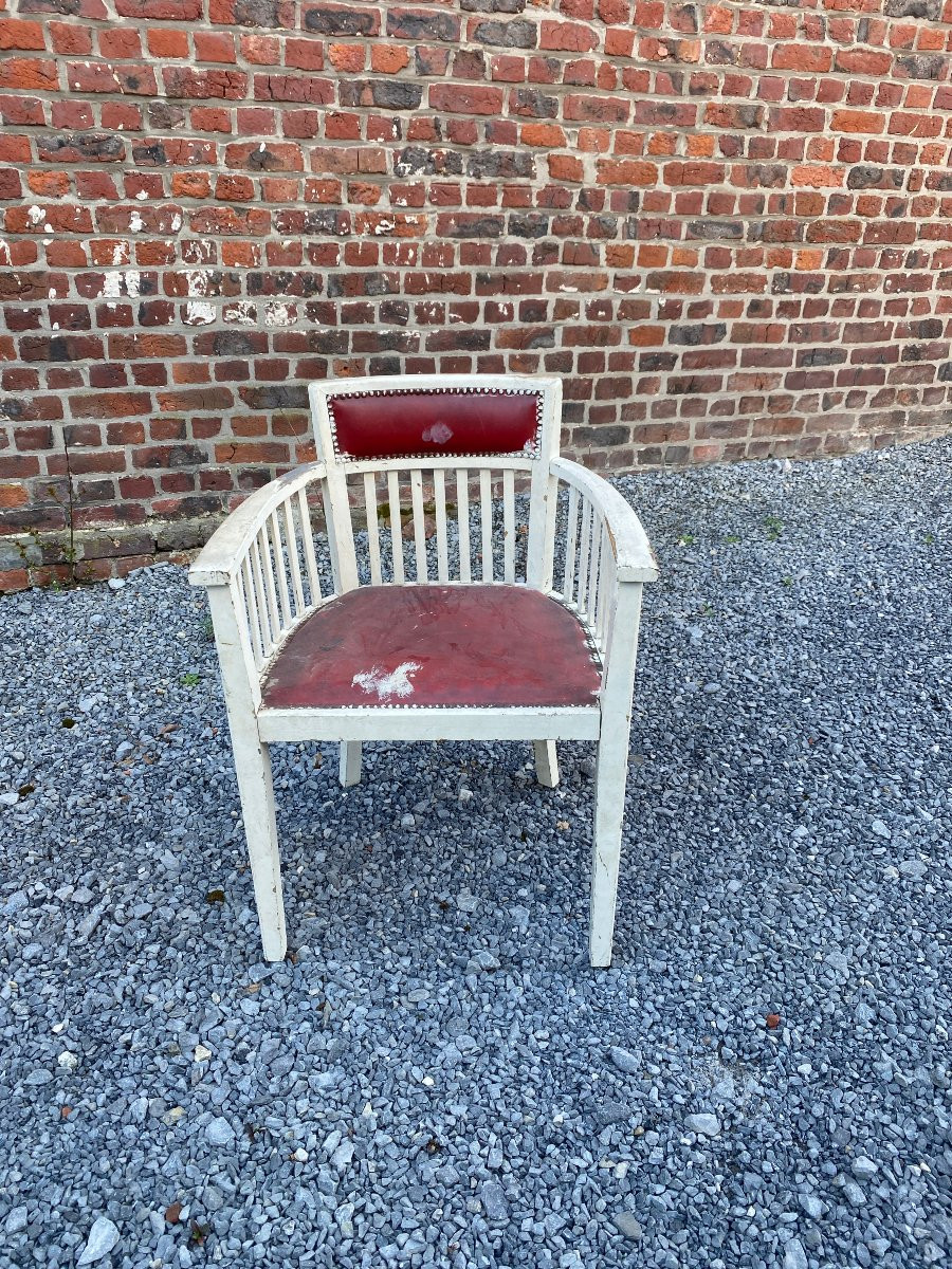Joseph Hoffmann (1870 -1956) For Josepf And Jacob Kohn Gondola Armchair-photo-2
