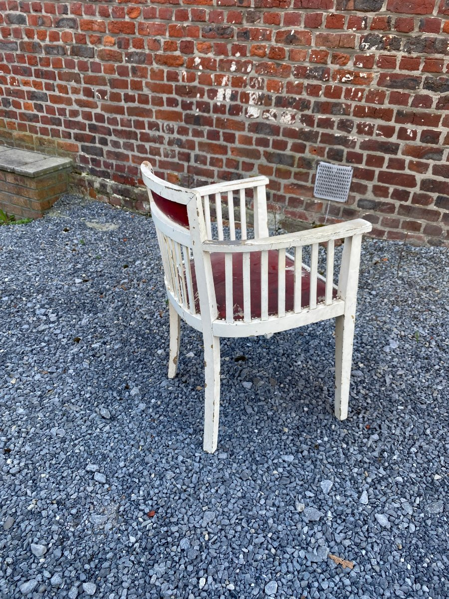 Joseph Hoffmann (1870 -1956) For Josepf And Jacob Kohn Gondola Armchair-photo-8
