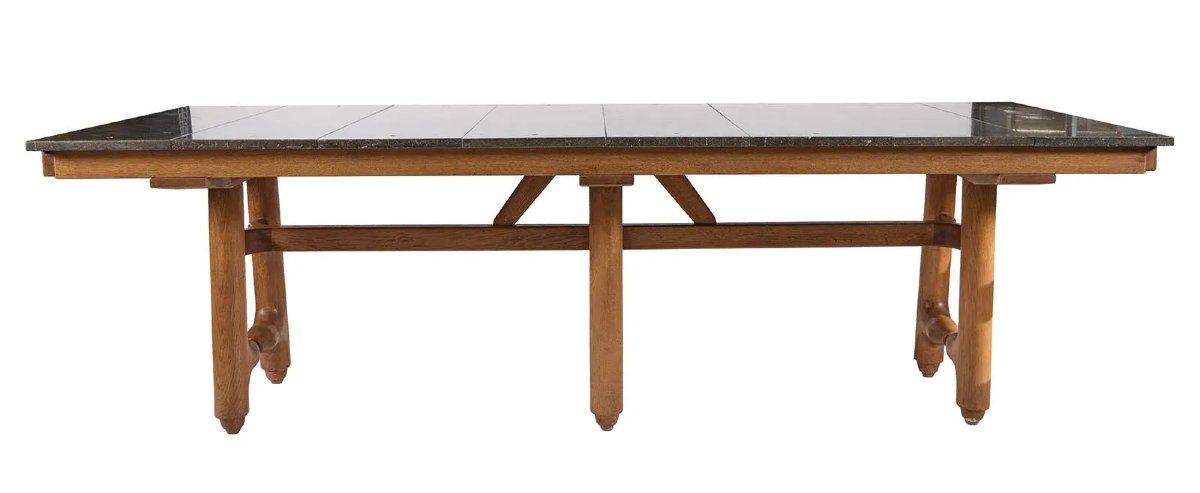  Guillerme Et Chambron Rare Table Gustave Edition Votre Maison Circa 1970 -photo-2