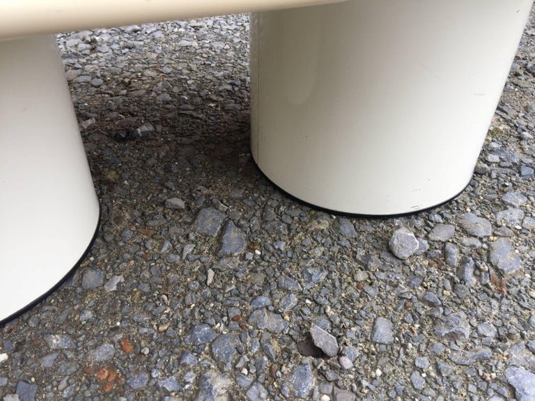 3 Nesting Side Tables, Metal And Lacquered Wood, Pop Design Circa 1960/1970 -photo-4