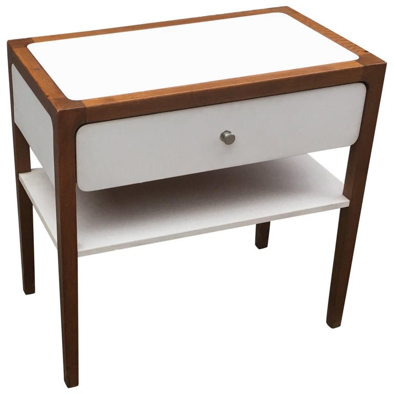 Large Vintage Teak And Formica Bedside Table Circa 1970-photo-2