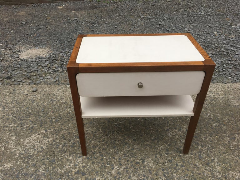 Large Vintage Teak And Formica Bedside Table Circa 1970