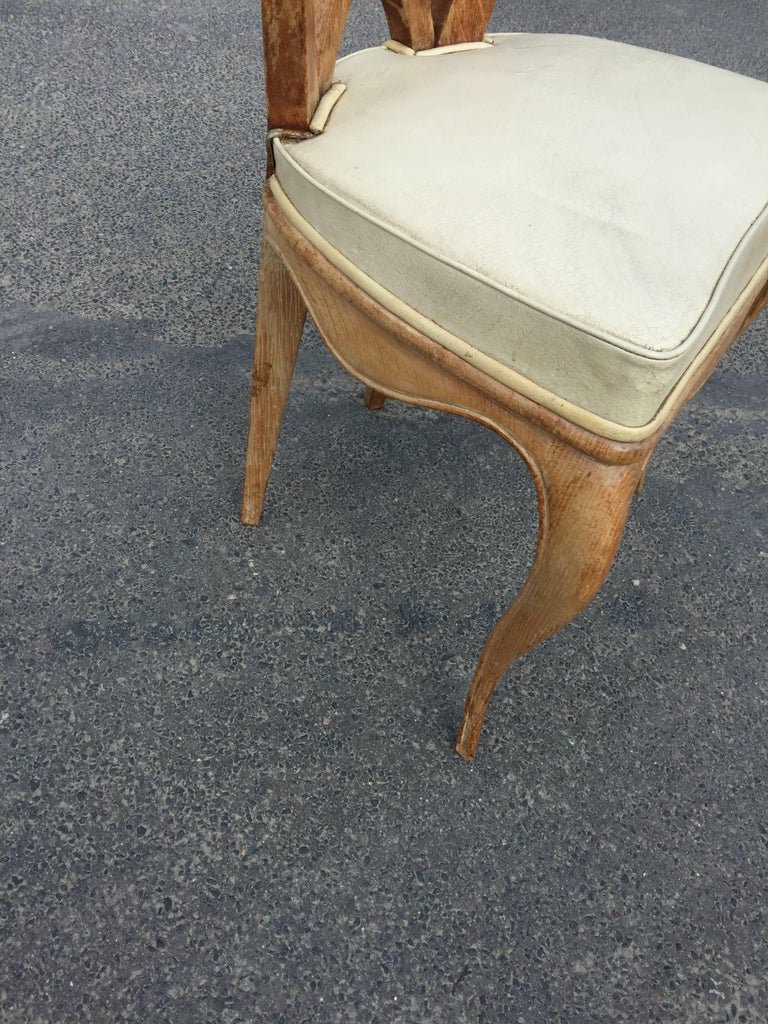 Germaine Darbois-gaudin (decorator, Ocean Liners) Six Art Deco Chairs Circa 1940-photo-7