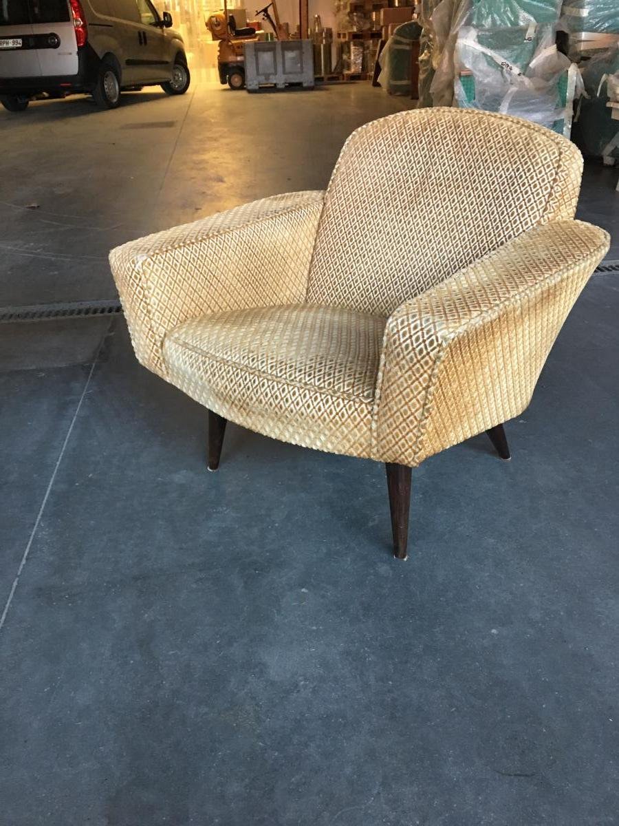 Pair Of Vintage 1950s Armchairs -photo-2