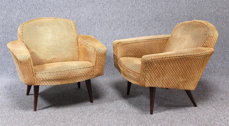 Pair Of Vintage 1950s Armchairs 