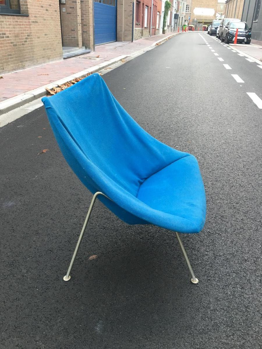 Pierre Paulin, Oyster Armchair, Easy Chair F157, Circa 1959 